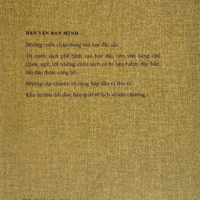 Bạn Văn Bạn Mình: Đốt Lò Hương Cũ