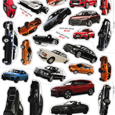 Bóc Dán Hình Sticker Thông Minh - Cars: Các Hãng Xe Hơi Trên Thế Giới Tập 2 _VT