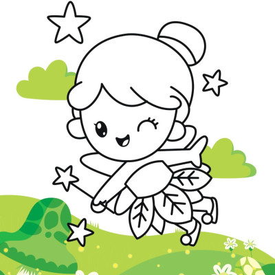 Tô Màu Diệu Kỳ - Cô Tiên Xinh (MEGA)