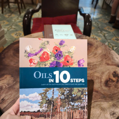 Sách - Oils In 10 Steps by Ian Sidaway - Art Book in English