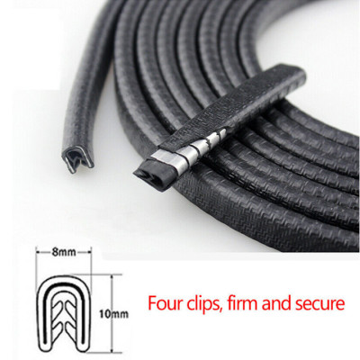 Gioăng cao su, nẹp viền cửa chữ U lõi thép chống va đập, cách âm, chống ồn cao cấp trang trí cho xe ô tô dài 5m