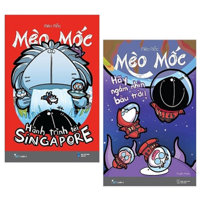 Combo Mèo Mốc - Hành Trình Tới Singapore (Tái Bản) + Hãy Ngắm Nhìn Bầu Trời (Tái Bản 2019) (Bộ 2 Cuốn)