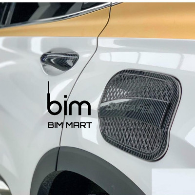 Ốp Nắp Bình Xăng Dành Cho Xe Hyundai Santafe 2021 Vân Carbon Cao Cấp