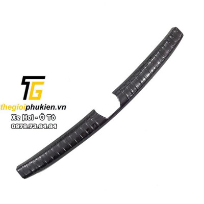 COMBO Nẹp bước chân và ốp chống trầy cốp Hyundai Accemt 2018-2020 vân Carbon