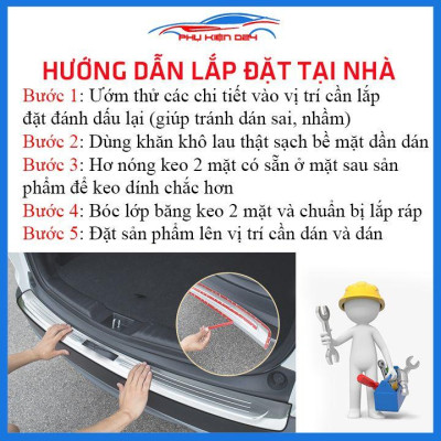 Ốp chống trầy cốp ngoài nhựa đen Attrage 2015-2016-2017-2018-2019-2020-2021-2022 chống xước trang trí xe