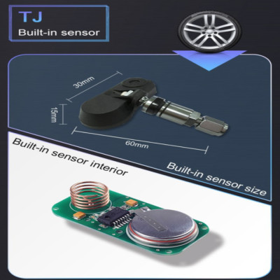 Cảm biến áp suất lốp van trong, gắn nút chờ các loại xe ô tô, thương hiệu cao cấp Careud - Hàng Chính Hãng
