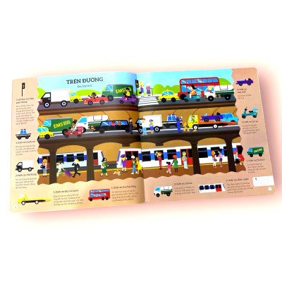 Sách cho bé - Phương Tiện Giao Thông - Tìm Kiếm Thông Minh Phát Triển Khả Năng Tập Trung - Dành cho trẻ từ 2-6 tuổi