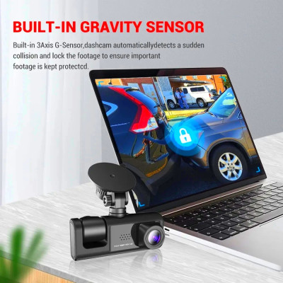 Camera Hành Trình 2 Mắt X01 FHD 1080P 30fps IR Ghi Hình Trước Và Trong Xe