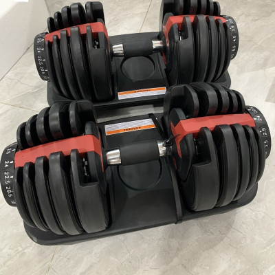 Một Bộ 2 Tạ Tay 48kg ,mỗi bên 24kg Điều Chỉnh Khóa Số Tự Động ( Tổng 48kg)Loại Cao Cấp Có Khay đựng