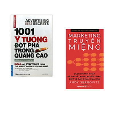 Combo 2 cuốn sách: 1001 ý Tưởng Đột Phá Trong Quảng Cáo + Marketing Truyền Miệng