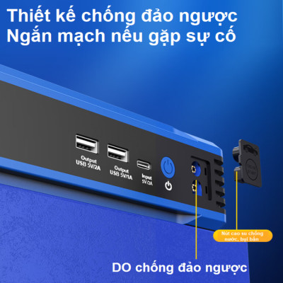 Bộ kích n.ổ, kiêm bơm lốp và sạc dự phòng dung lượng 10.400mAh dùng cho ô tô. Thương hiệu Mỹ cao cấp Goodyear GY-5282