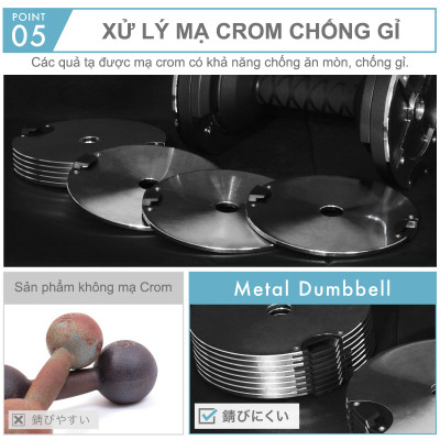 Lysin - 01 quả tạ 32kg/ 02 quả tạ 64kg chất liệu kim loại điều chỉnh trọng lượng bước nhảy 1kg mạ chống gỉ crom thiết kế hiện đại công nghệ tiên tiến nhật bản.