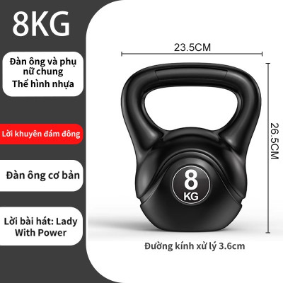 Tạ Ấm,Tạ Bình Vôi 8kg ( Chất Liệu Vỏ Nhựa PE Bọc Bê Tông) Giá Thành Rẻ, Hàng Chất Lượng