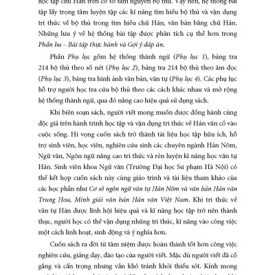 Học Văn Tự Hán Trên Cơ Sở Tầm Nguyên Bộ Thủ - Nguyễn Thị Thanh Chung