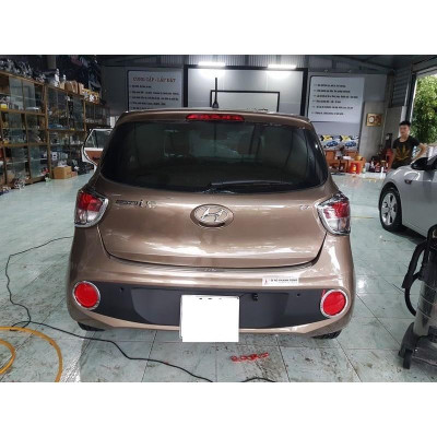 Ốp Viền Đèn Pha Hậu DÀNH CHO Xe Grand I10 hatback 2014 -2020 mạ Crom cao cấp