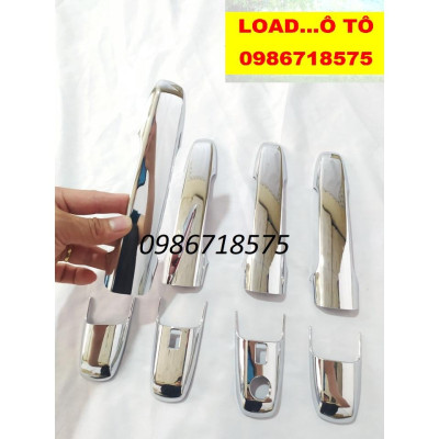 Ốp Tay Nắm Cửa Xe Toyota AVANZA 2022-23 Mẫu Nhựa ABS Mạ Crom Sáng Bóng