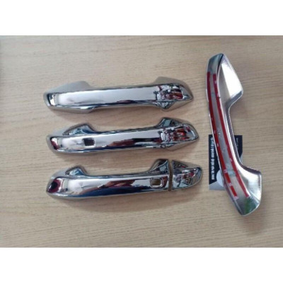 Bộ ốp tay nắm cửa, hõm cửa xe dành cho KIA Seltos 2021 mạ Crom