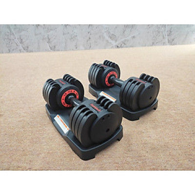 Bộ tạ tay điều chỉnh 11,5kg (2 tay - 23kg), tạ tay xoay tay cầm điều chỉnh mức nặng linh hoạt T THIEN TRUONG SPORT