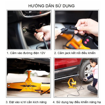 Bộ nâng kích gầm điện, kiêm máy bơm lốp và máy siết ốc ô tô đa năng 3 trong 1 ROGTZ TY-EJ06 - Hàng chính hãng, bảo hành 24 tháng
