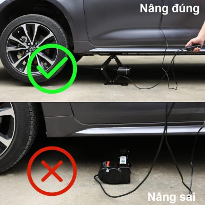 Bộ nâng kích gầm điện ô tô nhãn hiệu ROGTZ Công suất 100W, tải trọng 2000kg, Điện Áp : DC12V, dòng 10A - Hàng nhập khẩu