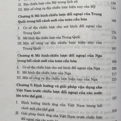 Chiến Lược Đối Ngoại Của Các Nước  Lớn Trong Bối Cảnh Thế Giới Hiện Nay: Sự Kết Hợp Các Công Cụ Địa Kinh Tế và Địa Chính Trị