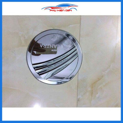 Ốp nắp bình xăng Elantra 2019 mạ crom chống trầy trang trí ô tô