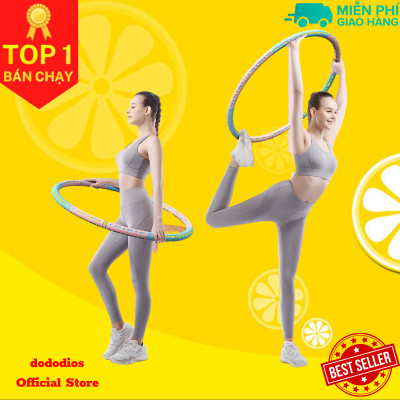 Màu Hồng - Vòng lắc eo bằng kim loại - Thay đổi được cân nặng - vòng lắc eo giảm mỡ bụng - Chính hãng dododios