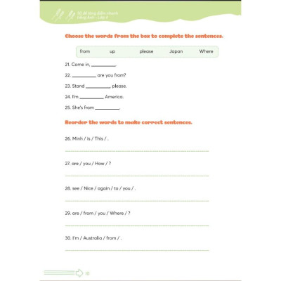 50 Đề tăng nhanh điểm Tiếng Anh lớp 4 - Bản Quyền