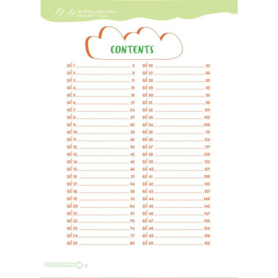 50 Đề tăng nhanh điểm Tiếng Anh lớp 4 - Bản Quyền