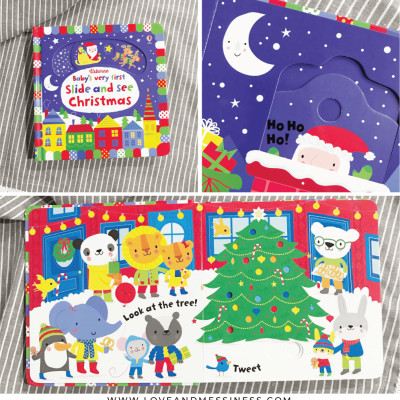 Sách - Anh: Baby Very First Slide and see Christmas