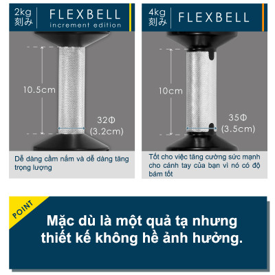 Nuobell flexbell - 01 quả tạ tay 32kg/ 02 quả tạ 64kg (16 cấp điều chỉnh trọng lượng) tập gym tập thể dục tập tạ tập luyện cơ bắp.