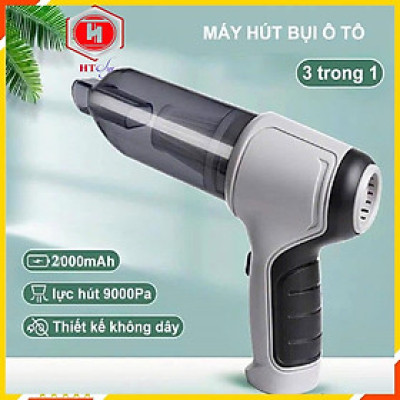 Máy Hút Bụi Ô Tô, Máy Hút Bụi Cầm Tay Không Dây Nhật Bản 6 Đầu Hút - Hàng Nhập Khẩu