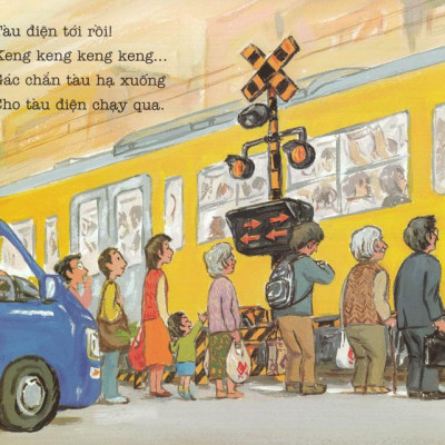 Ehon - Thực Phẩm Tâm Hồn Cho Bé - Tàu Điệntới Rồi (Tái Bản 2021)