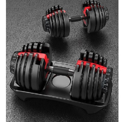 Bộ 2 tạ tay điều chỉnh 552 từ 5 - 52.5 Lbs (tương đương 2.27 - 24Kg) kèm khay đựng nhỏ gọn tiện lợi T THIEN TRUONG SPORT