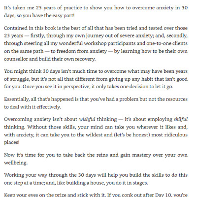 30 Days 30 Ways To Overcome Anxiety