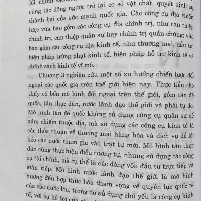 Chiến Lược Đối Ngoại Của Các Nước  Lớn Trong Bối Cảnh Thế Giới Hiện Nay: Sự Kết Hợp Các Công Cụ Địa Kinh Tế và Địa Chính Trị