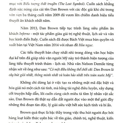Biểu Tượng Thất Truyền - Bìa Cứng (Tái Bản 2023)