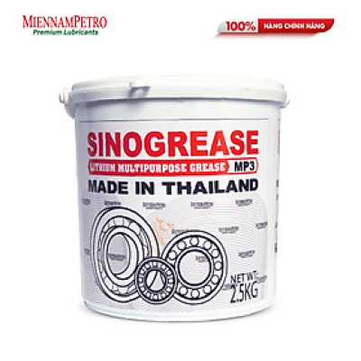 Mỡ Bôi Trơn MiennamPetro Sinogrease Lithium MP3 2,5KG Đa Dụng Bảo Vệ Xe Ô Tô Công Nghiệp Cao Cấp