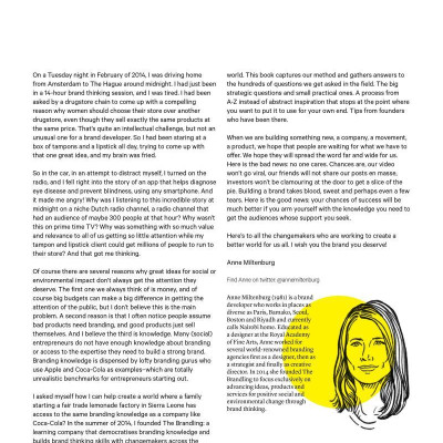 Brand the Change: The Branding Guide for social entrepreneurs, di