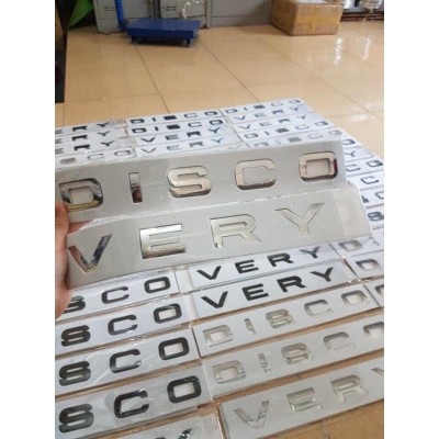 Tem dán oto chữ Discovery - xpander 3D nổi mạ bạc, vàng