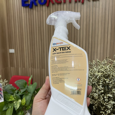 DUNG DỊCH LÀM SẠCH NỘI THẤT XE HƠI ĐA NĂNG X-TEX 600ML TRUNG TÍNH AN TOÀN CHO XE THƯƠNG HIỆU EKOKEMIKA