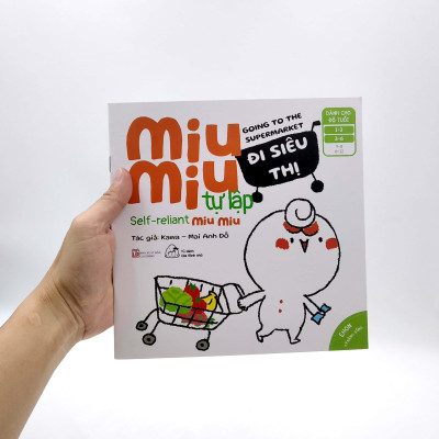 Sách Ehon Miu Miu Tự Lập Phần 2 Song Ngữ - Đi Siêu Thị
