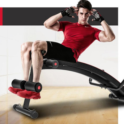 Ghế tập bụng đa năng DDS-104, ghế tập bụng điều chỉnh chịu tải 120kg kèm dây kéo đa năng, con lăn tập cơ bụng