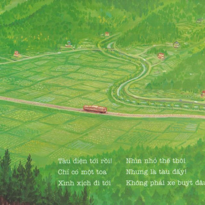 Ehon - Thực Phẩm Tâm Hồn Cho Bé - Tàu Điệntới Rồi (Tái Bản 2021)