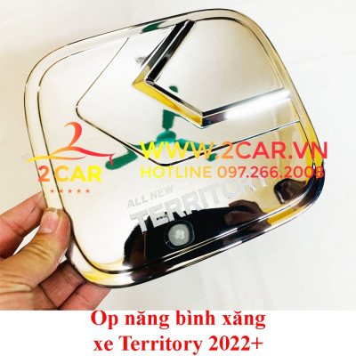 Ốp nắp bình xăng xe Ford Territory đời 2022-2023 mạ Crom cao cấp