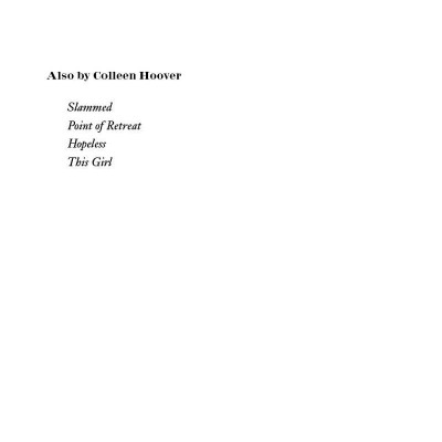 Losing Hope: Colleen Hoover