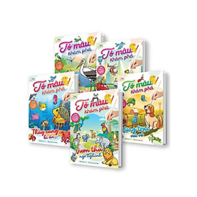 Combo Tô màu Khám Phá (Bộ 5 Cuốn) - MEGA