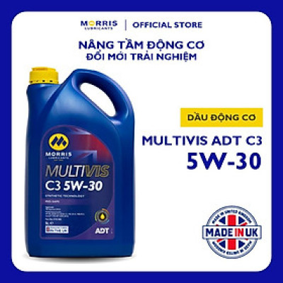 Dầu Nhớt Ô Tô Cao Cấp Diesel Hạng Nhẹ - Morris Lubricants Multivis ADT C3 5W-30 / Can 5L