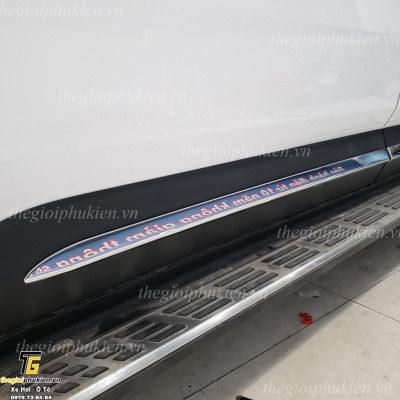 Bộ ốp sườn, nẹp sườn Kia Carnival inox cao cấp