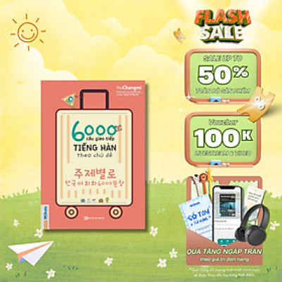 Sách - 6000 câu giao tiếp tiếng Hàn theo chủ đề - Kèm App học Online tiện ích - Mcbooks